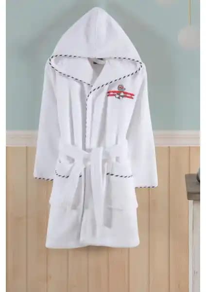 Varol Bambu Nakışlı Çocuk Bornozu: Doğal Malzemelerle Yüksek Emicilik ve Konfor