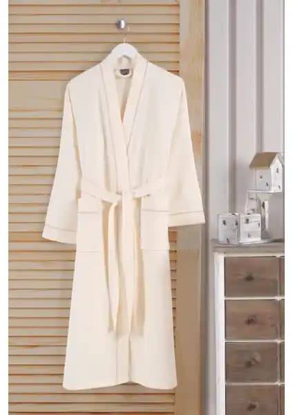 Varol Dama Serisi Kimono Yaka Pike Bornoz Sabahlık Şık ve Konforlu Ev Tekstili Ürünü