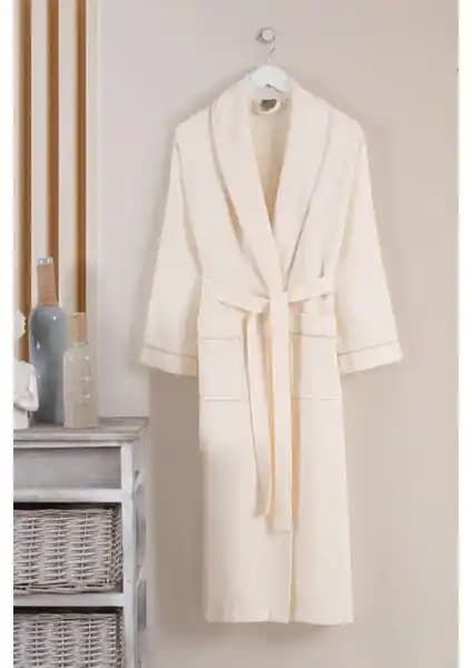 Varol Dama Serisi Şal Yaka Pike Bornoz Sabahlık Yüksek Kalite ve Şıklık Sunar