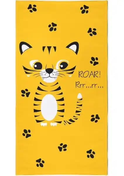 Vevien Home Sevimli Kaplan Dijital Baskılı Çocuk Plaj Havlusu Özellikleri ve Kullanım Alanları