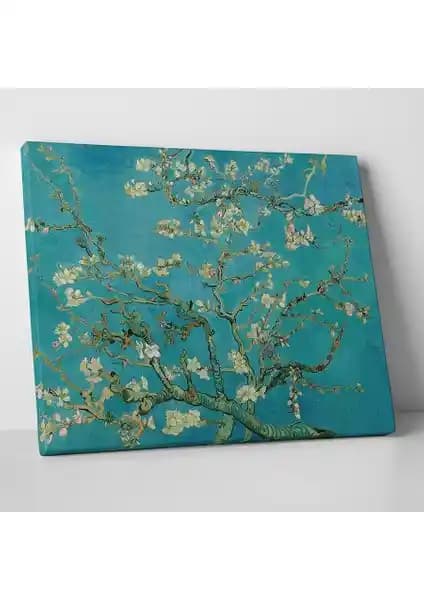 Vincent Van Gogh Çiçek Açan Badem Ağacı Kanvas Tablo Sanat ve Dekorasyon için Uygun