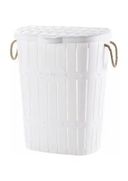 Violetta Bambu Halatlı Kirli Çamaşır Sepeti: Şıklık ve İşlevselliğin Modern Tasarımı