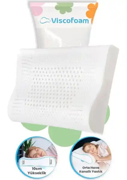 Viscofoam Hava Kanallı Ortopedik Boyun Destekli Yastık: Konfor ve Sağlık İçin Ideal Tercih