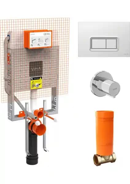 VitrA Gömme Rezervuar Seti: Modern Tasarım ve Yüksek Performanslı Banyo Çözümü