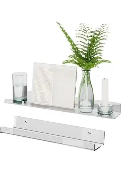 Vons Şeffaf Pleksi Raf 30x10 cm: Modern, Dayanıklı ve Estetik Depolama Çözümü
