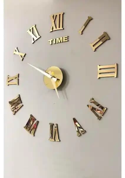 Wooden Factory Altın Roma Saat: Minimalist ve Şık Tasarım ile Dekorasyonunuza Yeni Bir Dokunuş