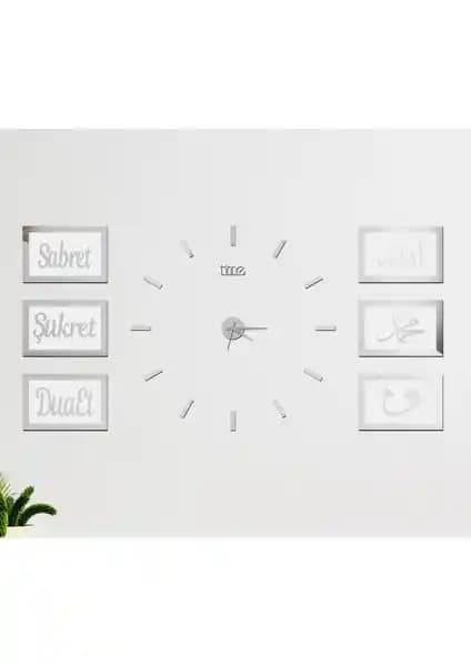 Wooden Factory Time Collection Klasik Tik Saat ve Dua Panosu ile Dekorasyonunuzu Zenginleştirin