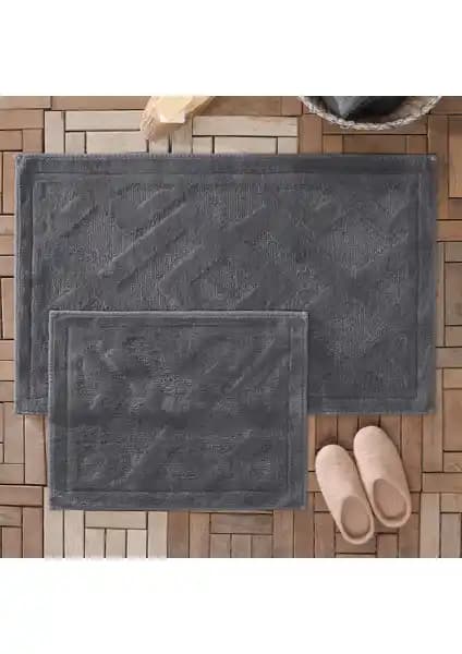 Yataş Bedding Milo Banyo Paspası Seti Antrasit Modern ve Yüksek Emici Özellikleriyle Öne Çıkıyor