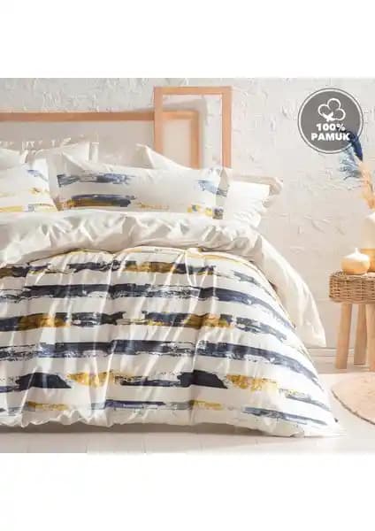 Yataş Bedding Stain Ranforce Çift Kişilik Nevresim Takımı Bej Renk ve Yüksek Kalite
