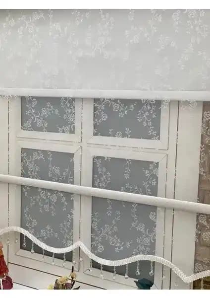 Yazar Home Çift Mekanizmalı Boncuklu Tül Stor Perde: Modern ve Pratik İç Mekan Çözümü