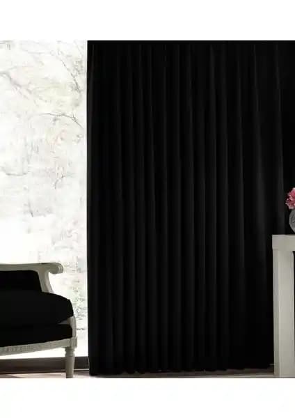 Yuka Home Siyah Blackout Fon Perde: Modern ve Şık Dekorasyon İçin İdeal Çözüm