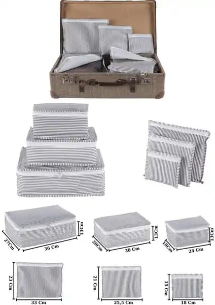 Zeynep Tekstil Seyahat Valiz Düzenleyici Seti: Pratik ve Dayanıklı Organizatörler