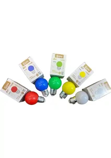 ZMR 5'li Renkli Güvenli Gece Lambası Seti Ev ve Çocuk Odası Dekorasyonu İçin