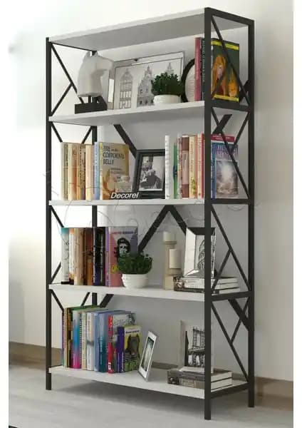 Morpanya Dekoratif ve Wood House Deniz 5 Raflı Kitaplık Karşılaştırması