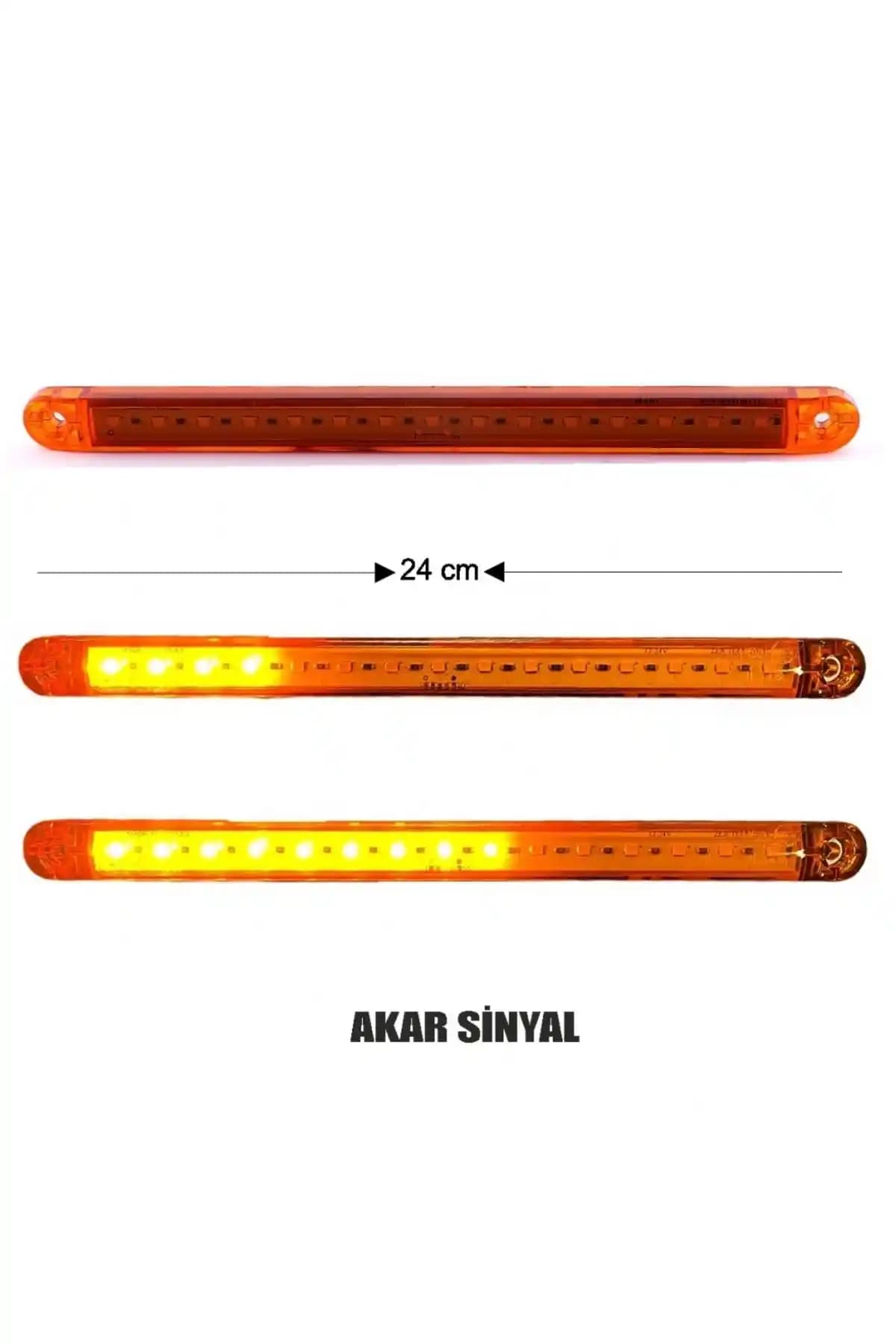 Ahmet Otomotiv Akar Sinyalli Led Lamba Sarı 12v-24v Modern Araç Sinyal Çözümü