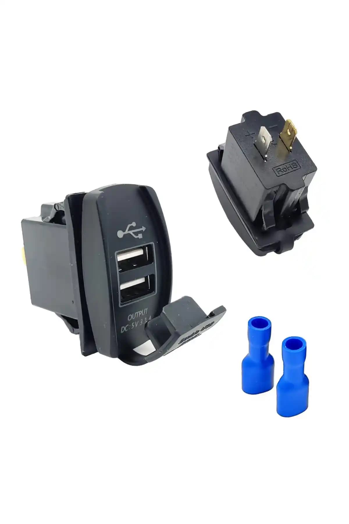 Allestock Su Geçirmez Çift USB 12-24V Araç Şarj Soketi Güvenilir ve Dayanıklı Çözüm