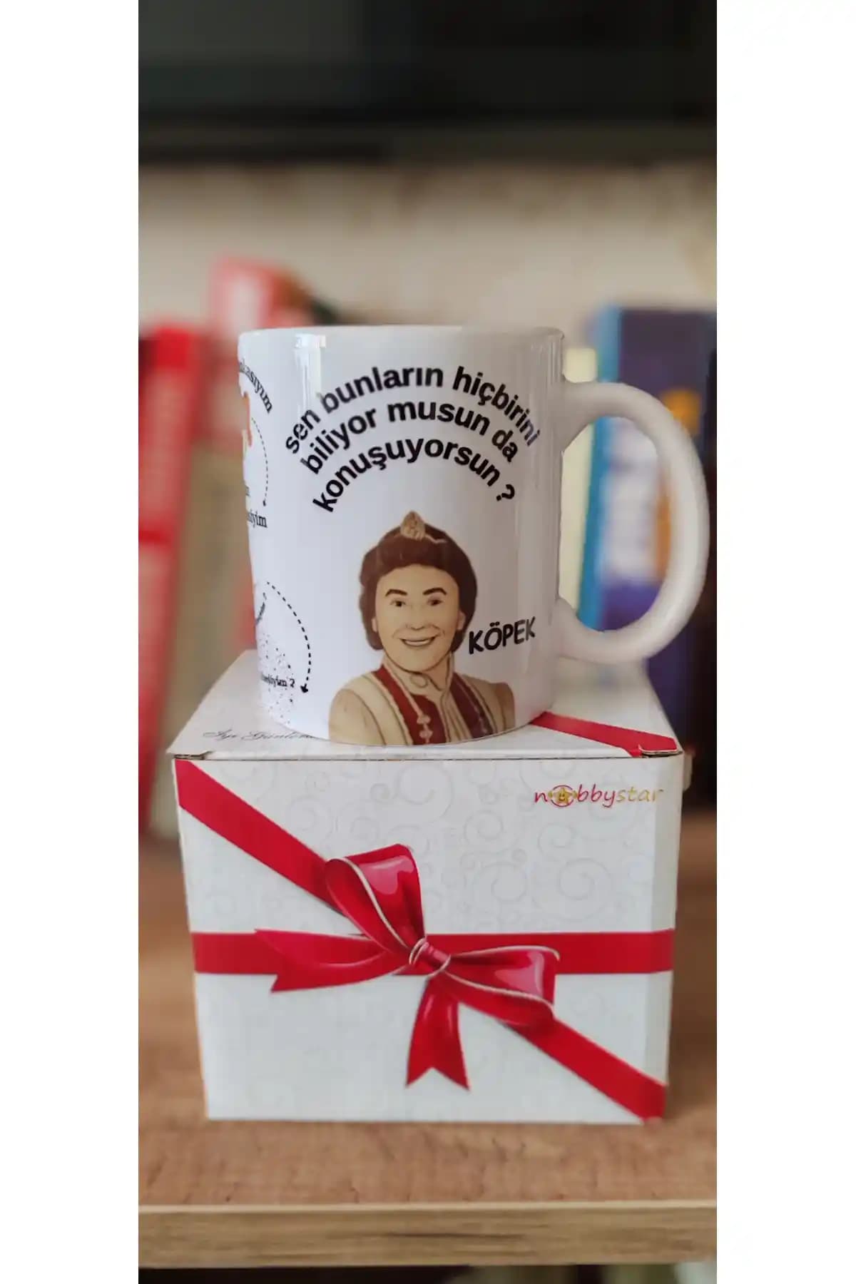 ANKATHİNK Mizahi ve Şık Tasarımlı 300 ml Porselen Kupa Günlük Kullanım İçin