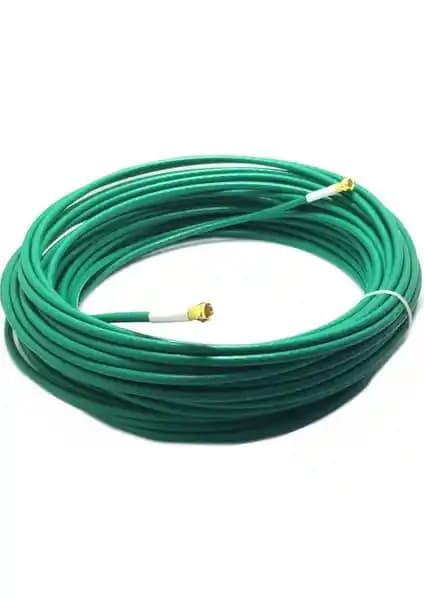 Antenci Herz 25 Metre Yeşil RG6U6 Anten Kablosu Yüksek Performans ve Dayanıklılık