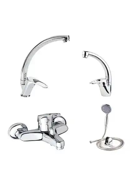 Arvenis 4'lü Banyo Takımı: Modern ve Dayanıklı Kuğu Tasarımı Bataryalar