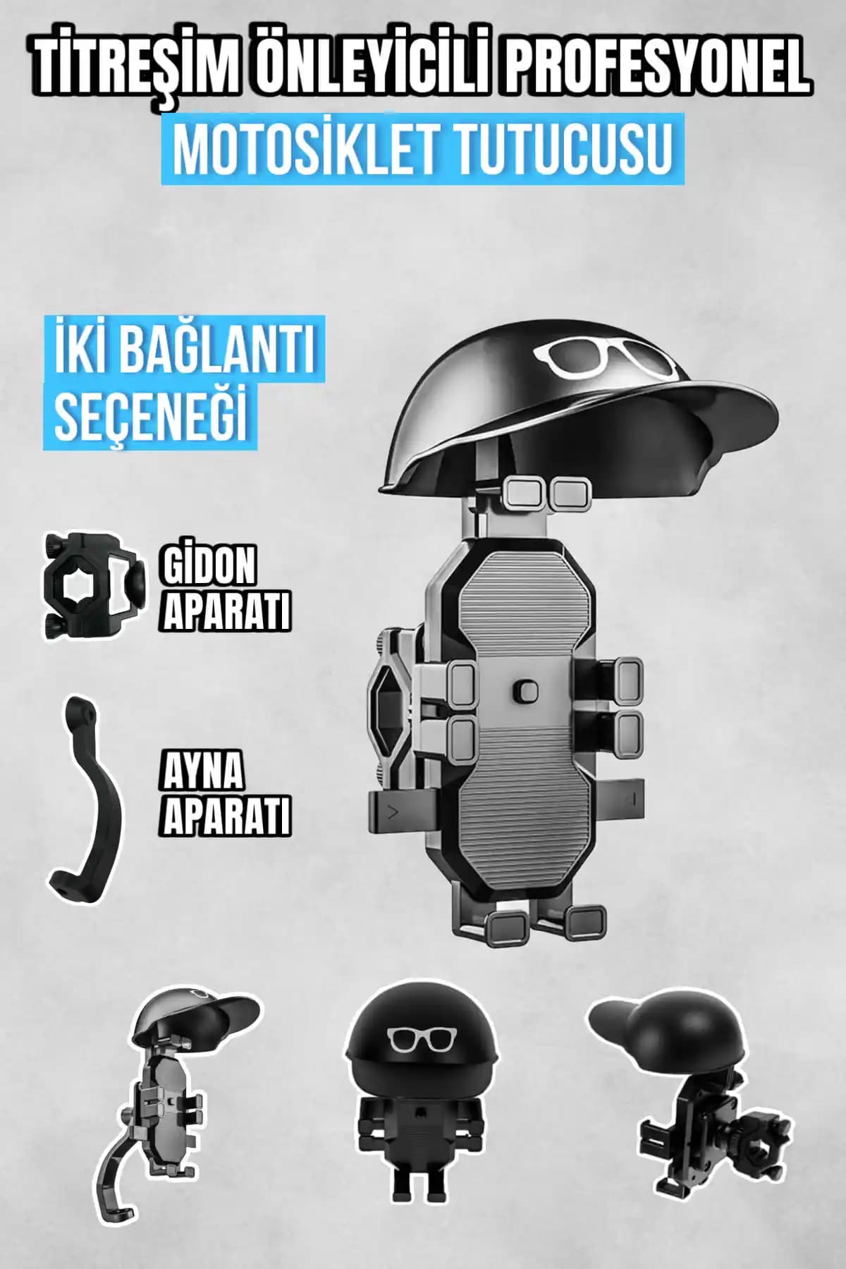 Asua Titreşim Önleyici Otomatik Tuşlu Telefon Tutucu: Uzun Yolculuklar İçin Güvenli ve Dayanıklı