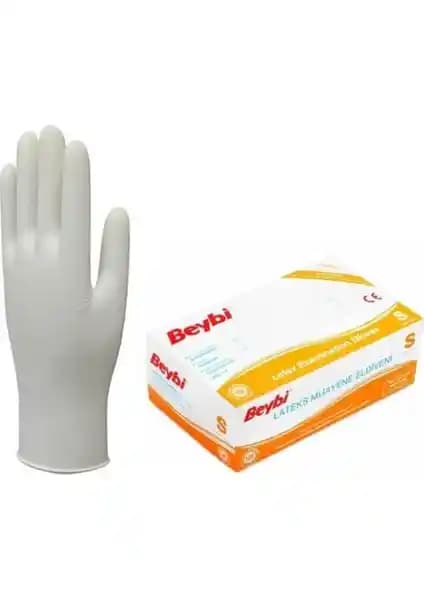 Beybi Lateks Pudralı Eldiven S 100'lü: Hijyen ve Güvenlik İçin Dayanıklı ve Konforlu El İmkanı