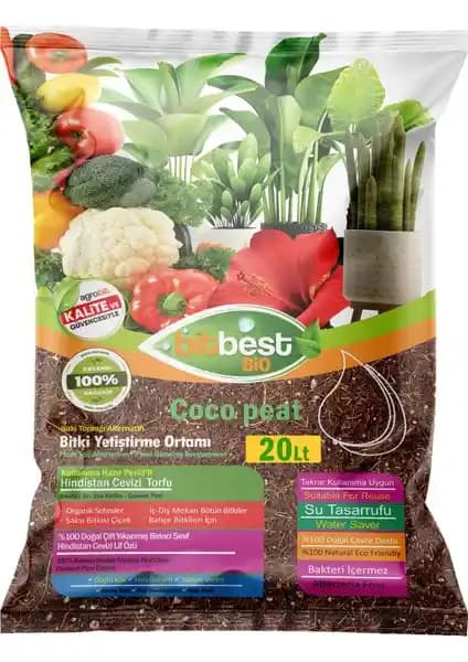 Bitbest Cocopeat 20 lt: Doğal ve Verimli Bitki Yetiştirme Ortamı Özellikleri ve Avantajları