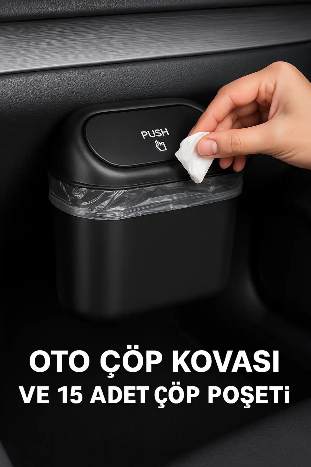 BLUE SİDE Minimalist Tasarımlı Araç İçi Çöp Kovası Şıklık ve Fonksiyonellik Sunar