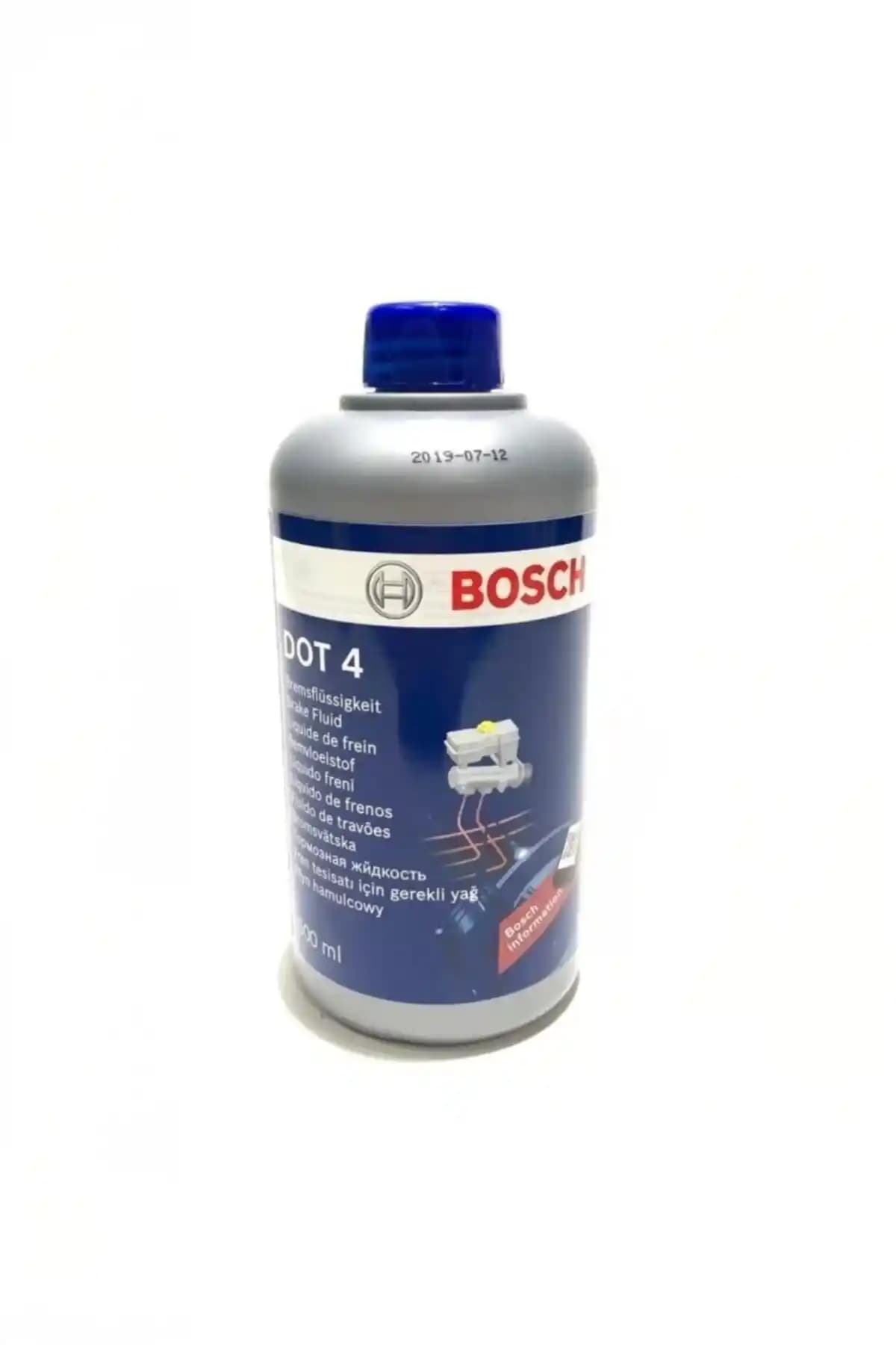 Bosch Dot 4 Fren Hidroliği 2019 Üretimi 500 ml Güvenilir ve Yüksek Performanslı Fren Sıvısı