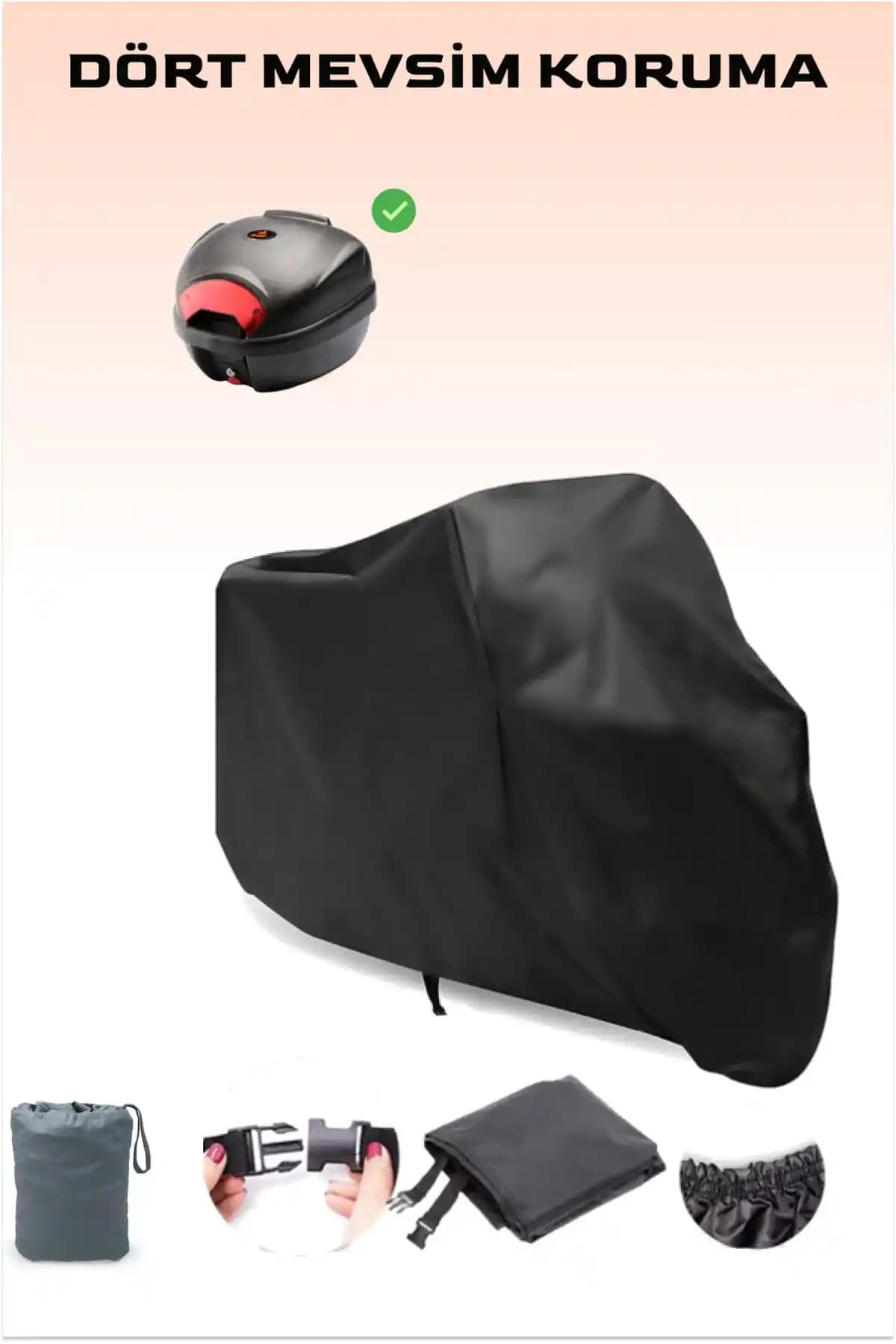 Breen Motosiklet Branda Siyah 400cc için Dayanıklı ve Su Geçirmez Koruma Çözümü