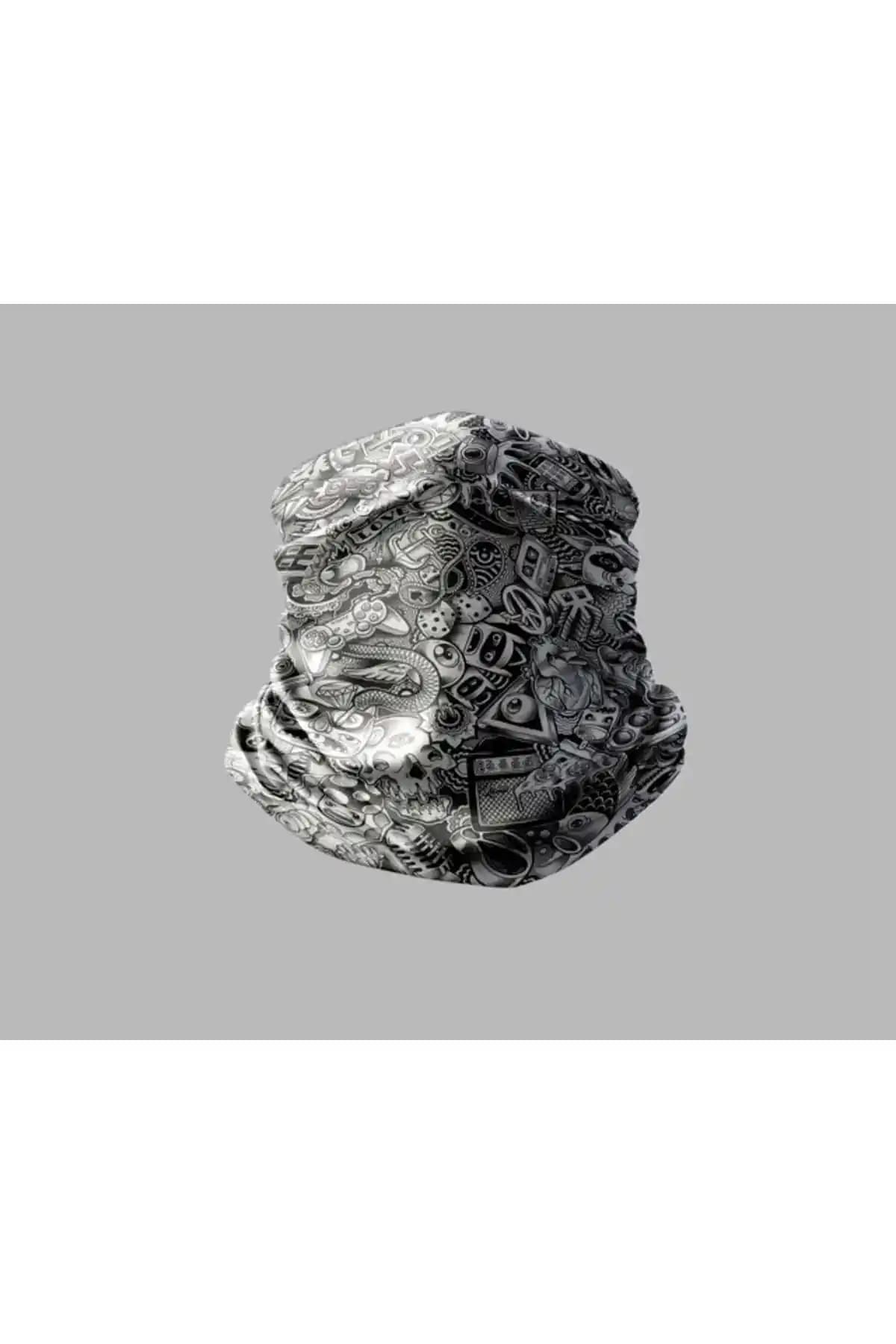 Buffalo Çok Desenli Motorcu Bandana Maske Dayanıklı ve Çok Yönlü Outdoor Aksesuar