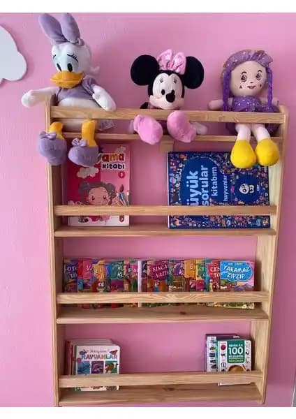 Çağla Design Montessori Çocuk Odası Kitaplıkları: Güvenli ve Estetik Saklama Çözümü