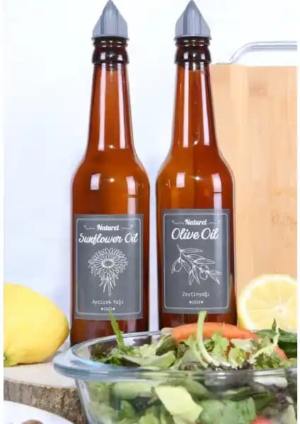 Cambu 2 Adet Masa Üstü Cam Yağlık Seti Retro Tasarım ve Kullanışlılık