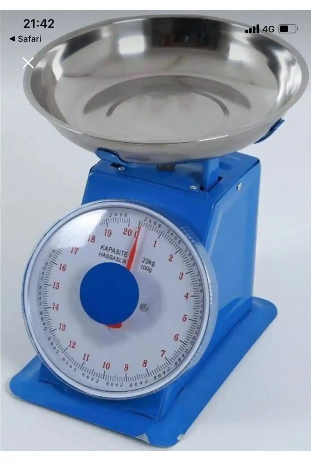 CAMRY Mekanik İbreli Paslanmaz Kefeli Terazi 20 Kg Güvenilir ve Dayanıklı Tartım Çözümü