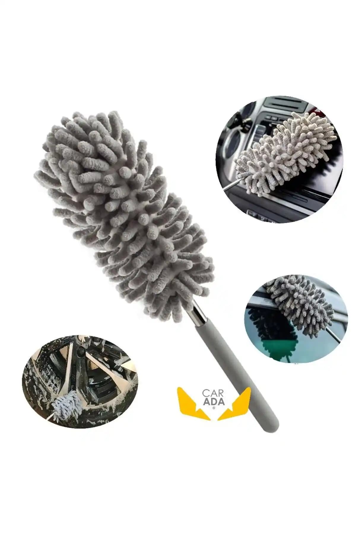 CarAda Parla Teleskobik Mikrofiber Araç İçi ve Jant Temizlik Fırçası Ürün Özellikleri ve Kullanım Avantajları