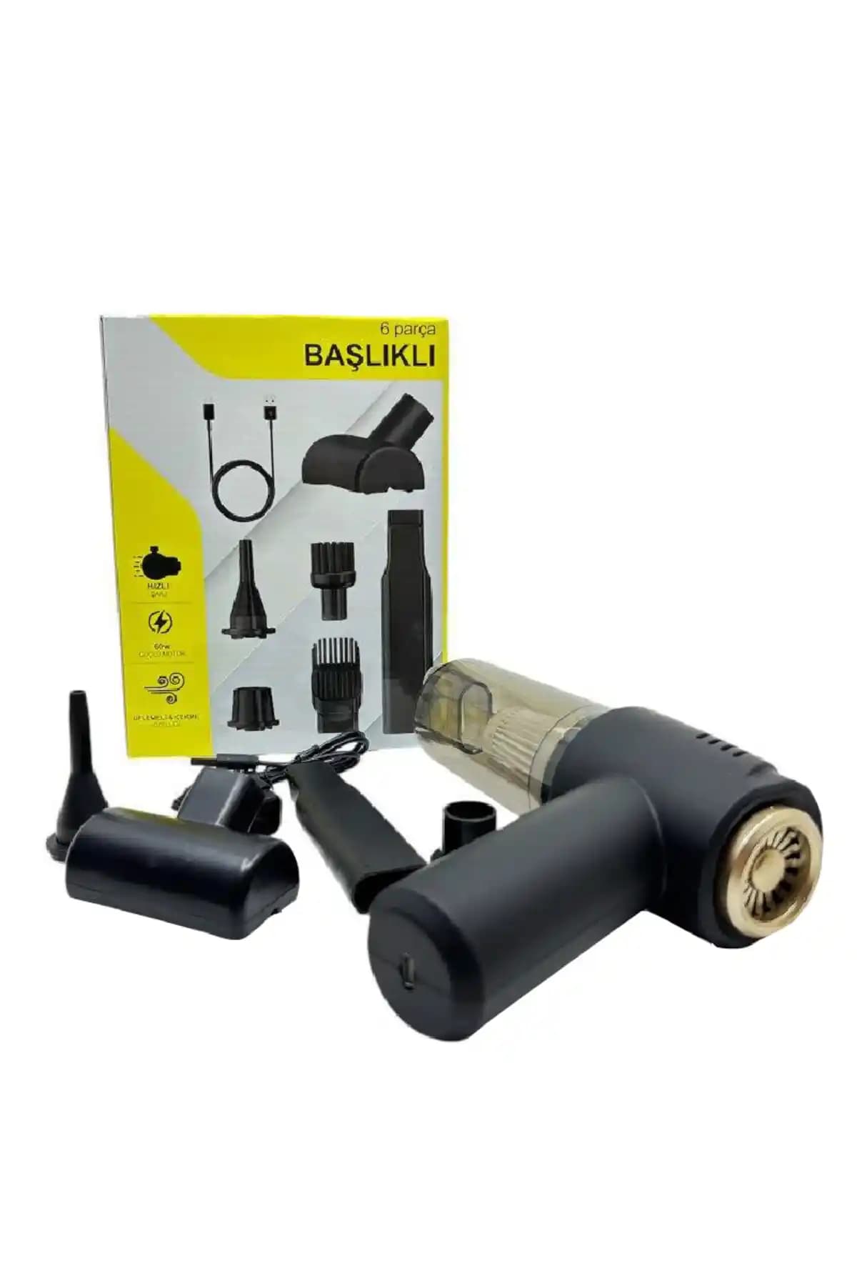 Carub Şarjlı Araç Süpürgesi 60W CRB-090901 ile Pratik ve Güçlü Temizlik Çözümü