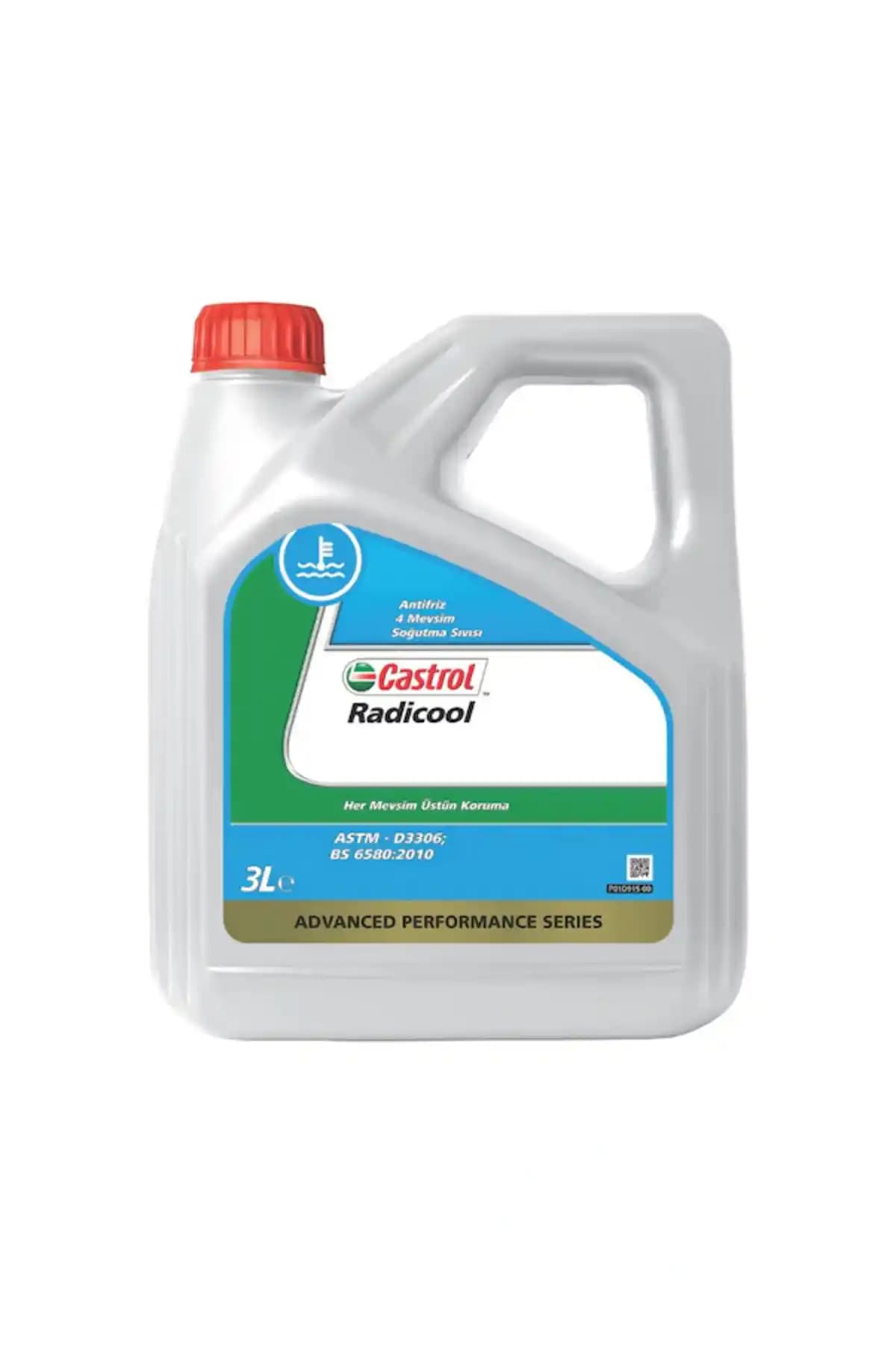 Castrol Radicool Konsantre Mavi Antifriz 3 Litre ile Motor Soğutma Performansını Artırın