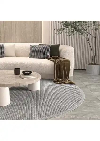 Cool Halı Vetrina 3603 Gri Modern ve Dayanıklı Makine Dokuma Halı 80x80 ve Diğer Ölçüler