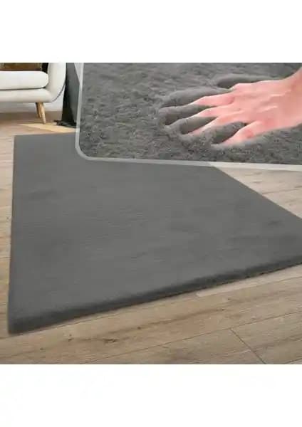 Dinarsu Loft Peluş Halı Antrasit: Modern ve Şık Tasarım ile Konfor Sunar