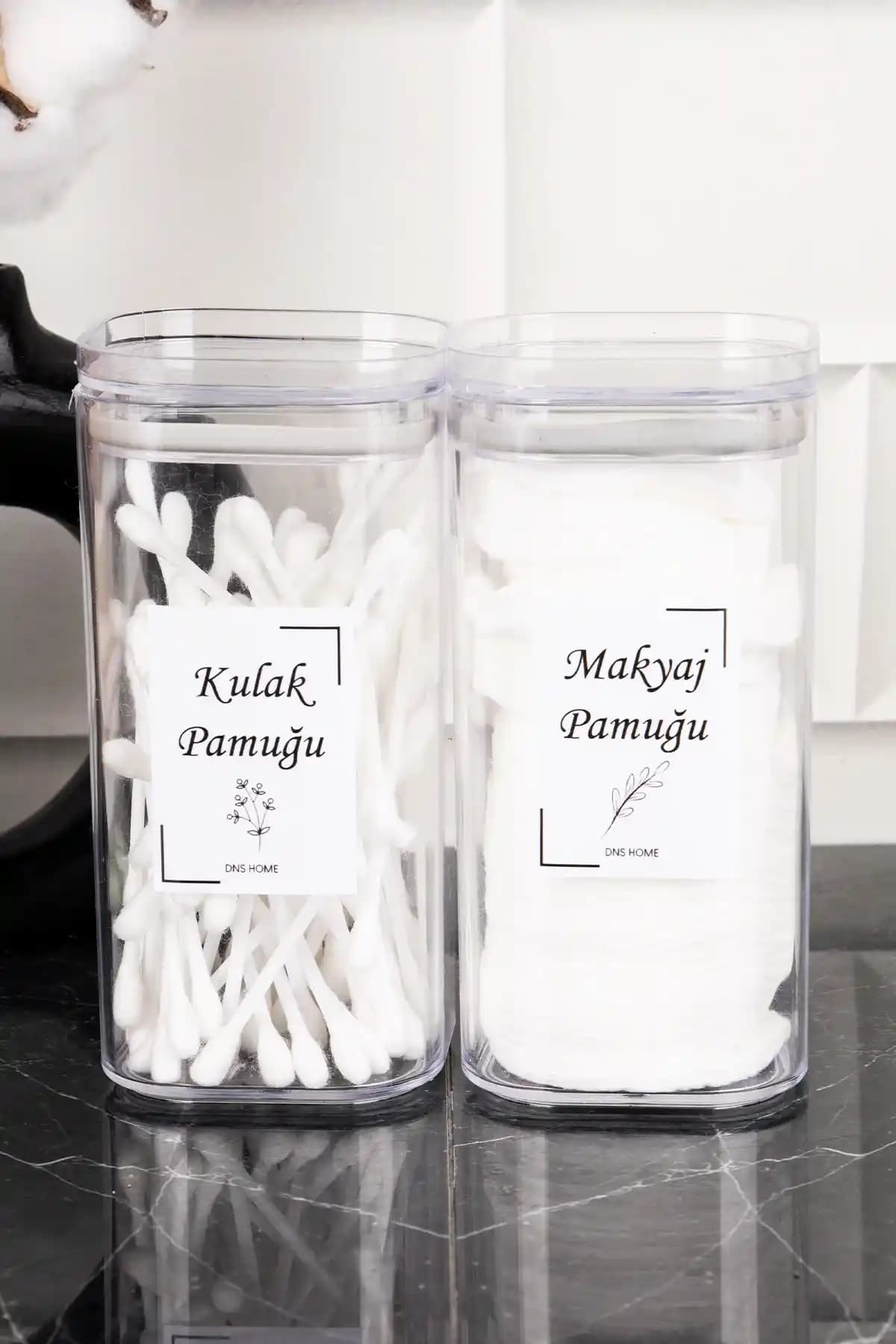 DNS HOME 2'li Banyo Düzenleyici Seti Beyaz Akrilik Pratik ve Dayanıklı Tasarım