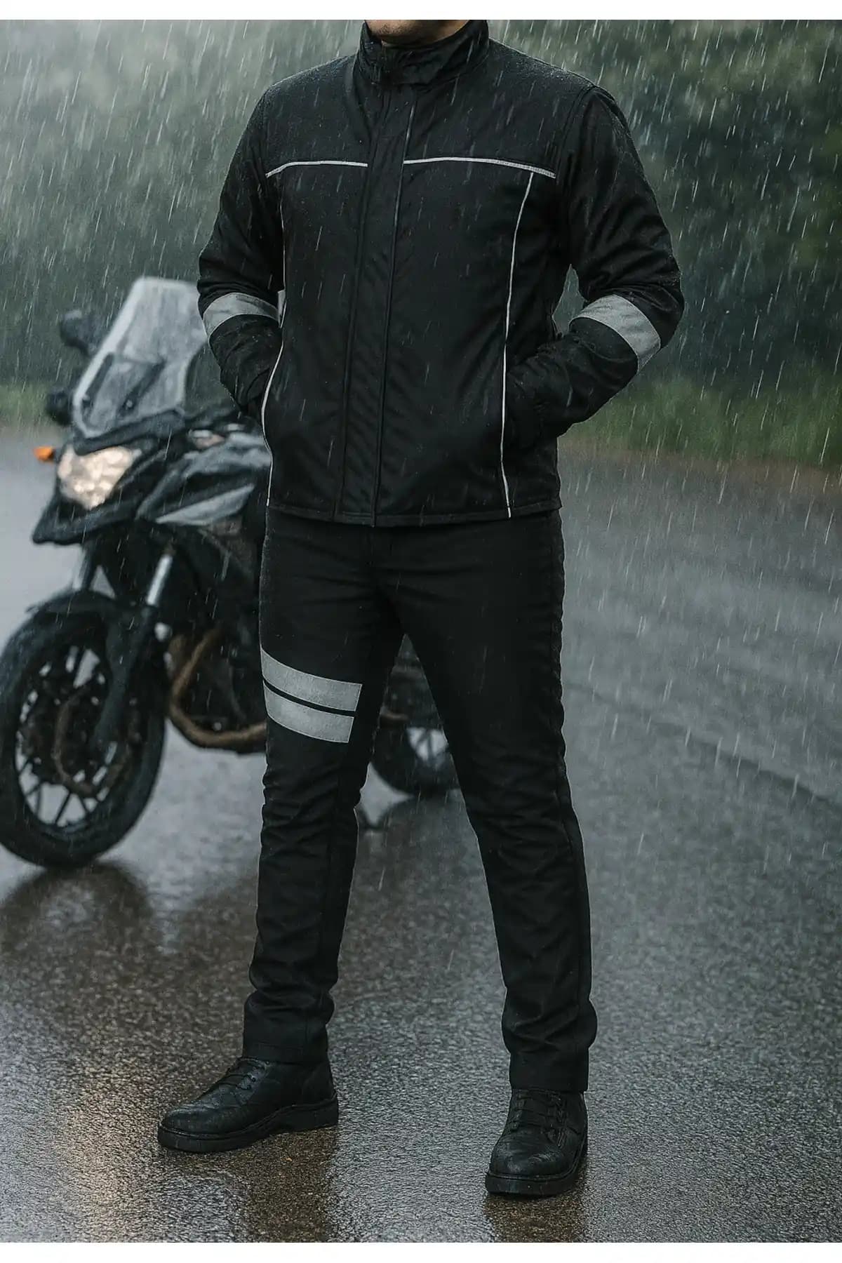 DRC Outdoor Motorcu Kışlık Rüzgar Geçirmez Elyaflı Mont ve Pantolon Takımı İncelemesi