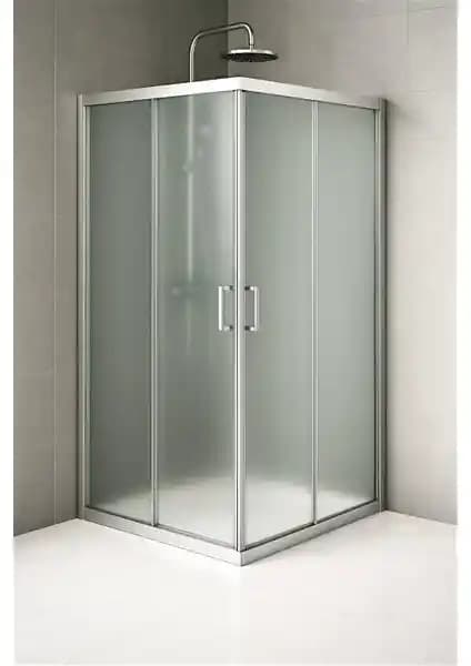 Durul Kare 5mm Buzlu Duşakabin 190 cm yüksekliği ve modern tasarımıyla ideal seçim