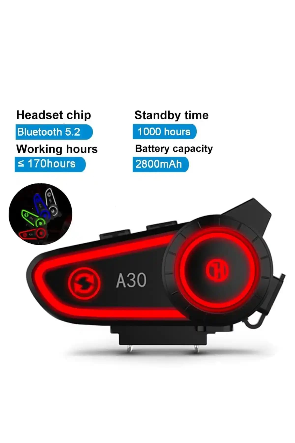 Dynego A30 Motosiklet Kask Kulaklık Intercom: Güçlü Ses Kalitesi ve Uzun Pil Ömrü ile Güvenli Sürüş