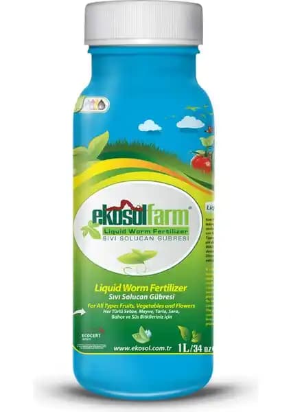 Ekosolfarm Sıvı Solucan Gübresi: Organik ve Sertifikalı Bitki Besleme Çözümü