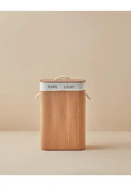 English Home Gina Bambu Çamaşır Sepeti: Şık ve Dayanıklı Modern Ev Aksesuarı