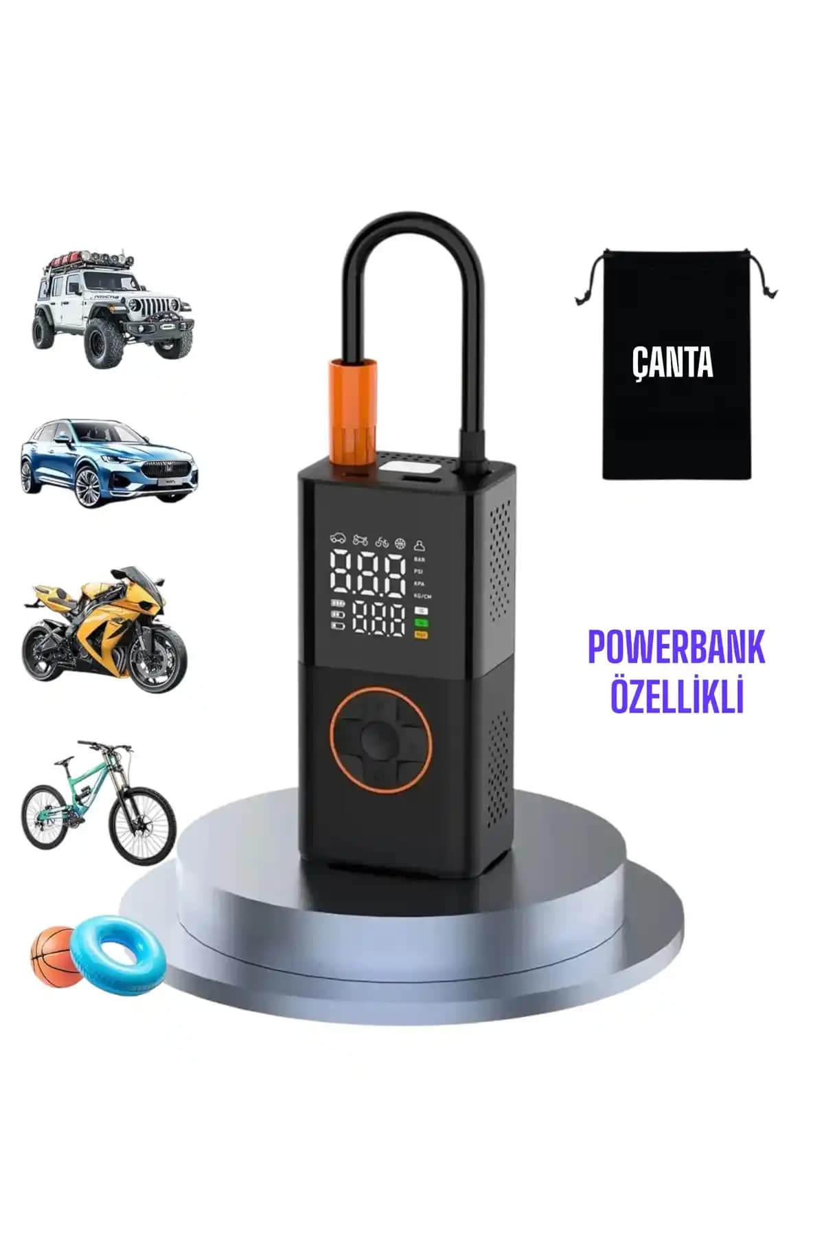 Enshall Yeni 3600 mAh Şarjlı Hava Pompası: Çok Yönlü ve Güçlü Kullanım İçin Tasarlandı