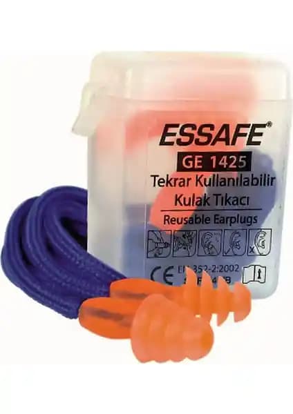 Essafe GE-1425 Kordonlu Kulak Tıkacı ile Gürültüye Karşı Etkili Koruma Sağlayın