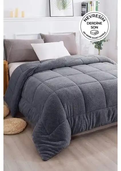 Evlen Home Collection Ultra Yumuşak Çift Taraflı Wellsoft Peluş Yorgan 160x220 cm