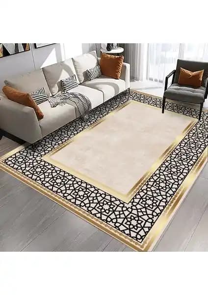 Faiend Dijital Baskı Yıkanabilir Kaymaz Tabanlı Modern Salon Halısı Özellikleri ve Kullanım Alanları