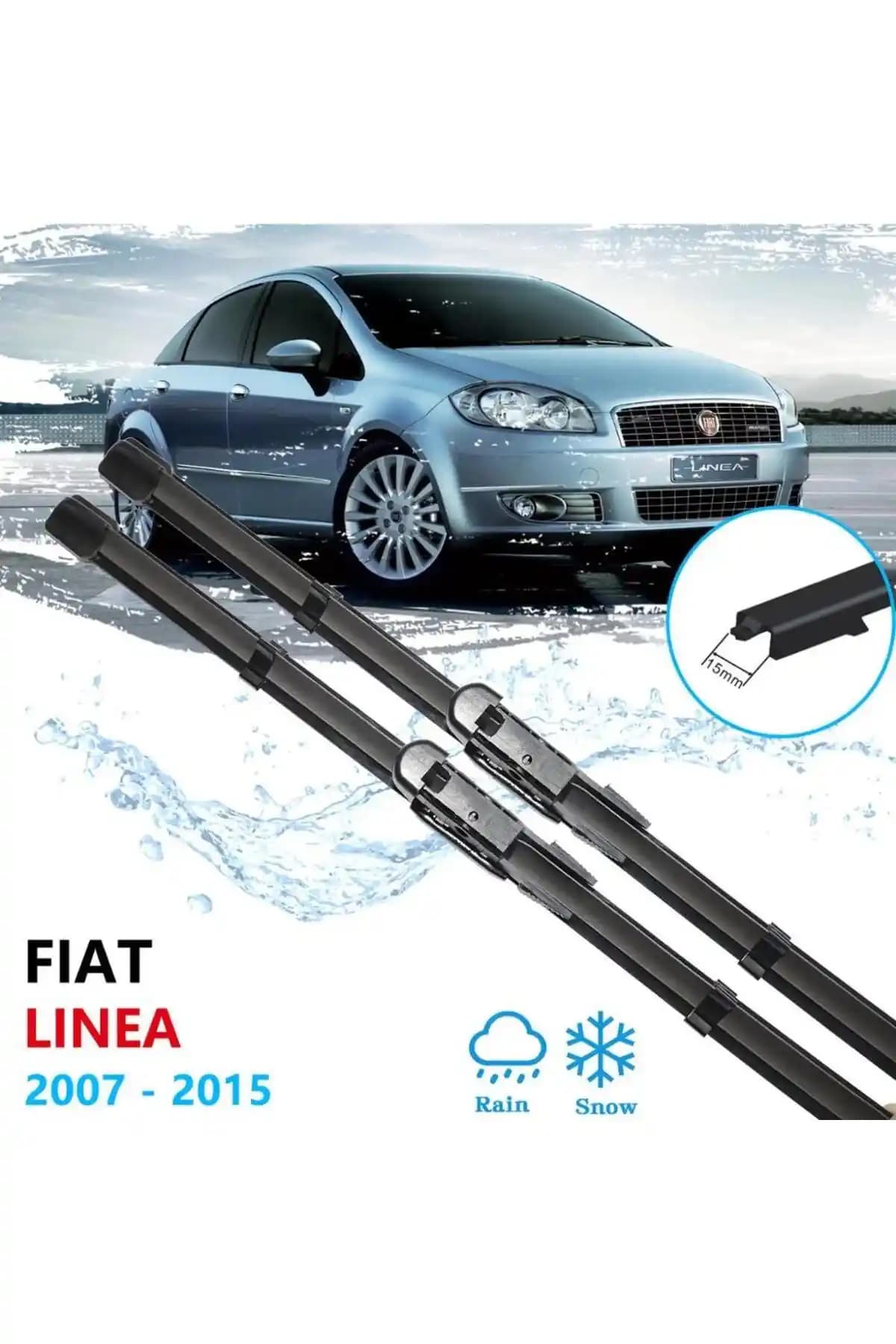 Fiat Linea İçin MaxTel Muz Silecek Takımı Güçlü ve Uzun Ömürlü Temizlik Çözümü