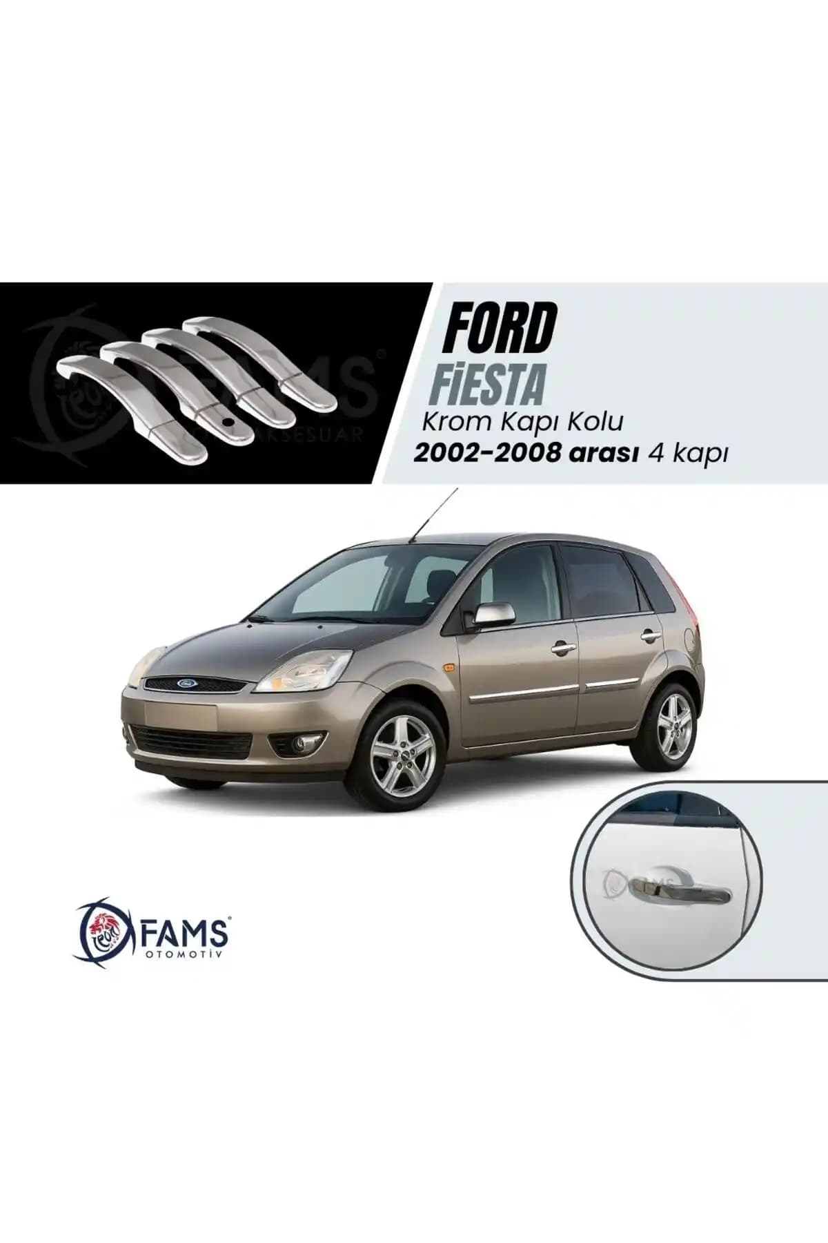 Ford Fiesta İçin Krom Kapı Kolu Aksesuarı Şıklık ve Dayanıklılık Sağlar